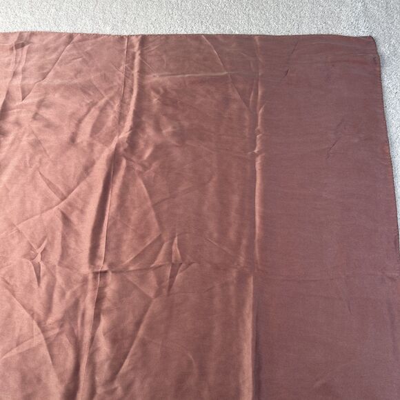 Ralph Lauren Monogram Scarf 100% Silk Soie Scarf Made in Japan Solid Dusty Rose - Picture 3 of 15